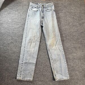 Levis 560 Jeans Mens 27x30 Blue Light Wash Relaxed Tapered Distressed Denim